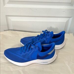 Nike Blue Athletic Shoes with Breathable Mesh and Cushioned Heel